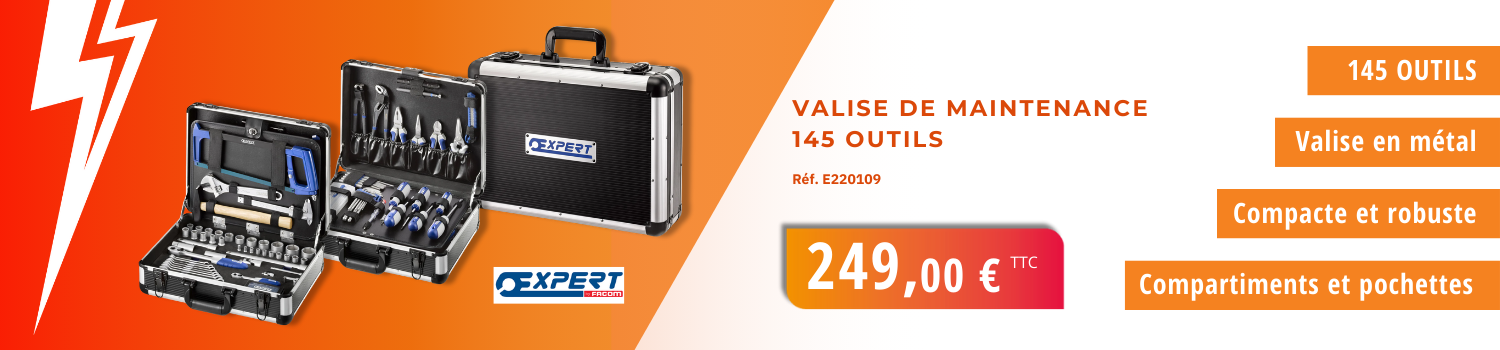 Valise de maintenance 145 outils Expert by Facom - Réf. E2201109 